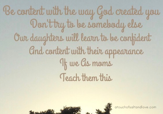 Be Content With the Way God Created You