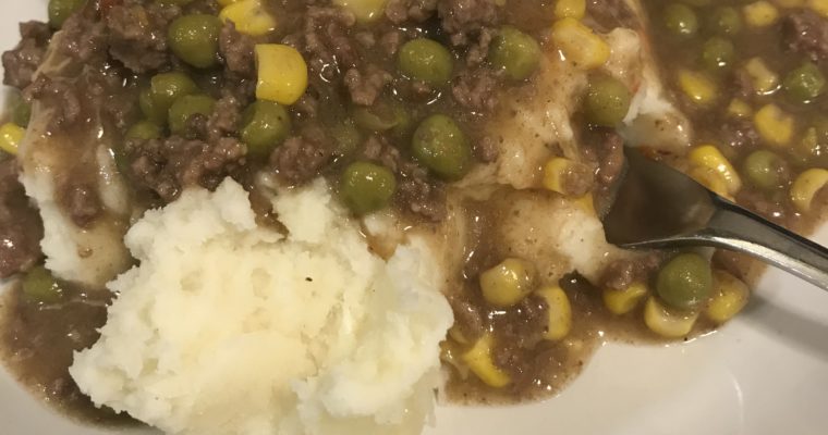 Mashed Potatoes and Burger Gravy